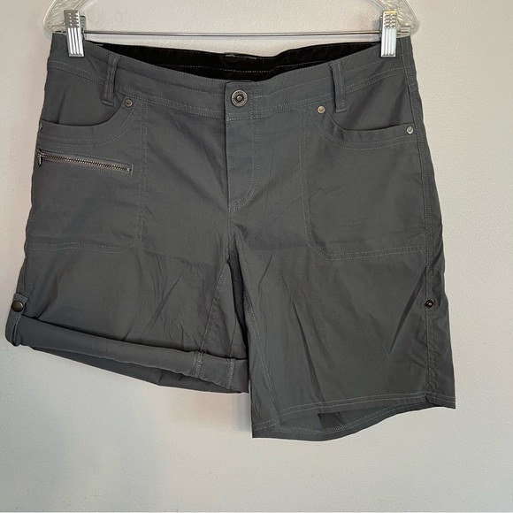 Kuhl Pants - Kuhl Kliffside Air Roll-up Shorts Hiking Outdoor Gray Women's Sz 12 Style #6232